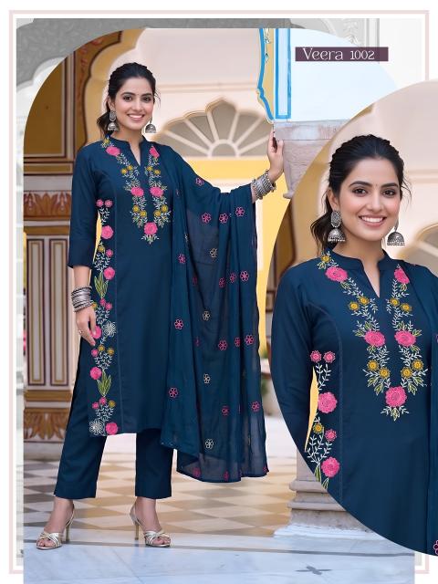 Desi kudi veera 3 pcs kurtis singles wholesale